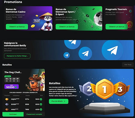 betify casino en ligne france